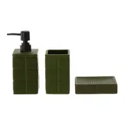 KIT PARA BANCADA 3 PEÇAS LADRILLE - MUSGO/PRETO - Foto 1