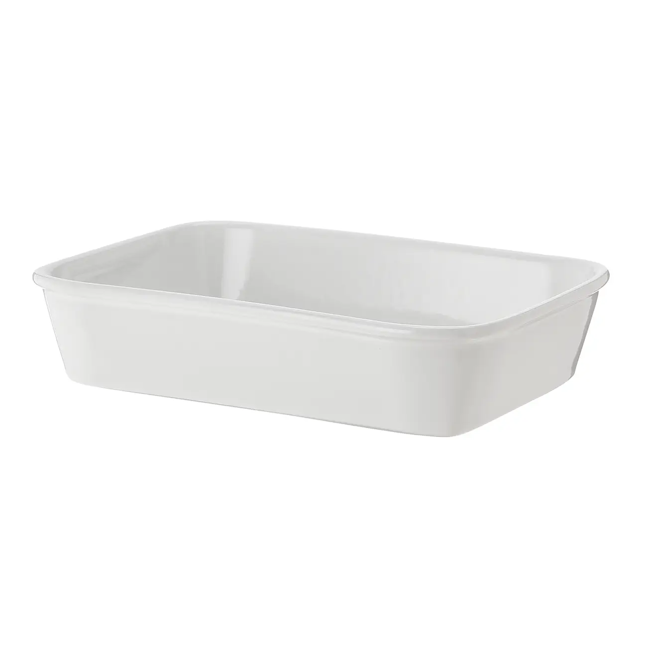 TRAVESSA REFRATÁRIA 25 CM X 17 CM THEVY - BRANCO/BRANCO - Foto 1