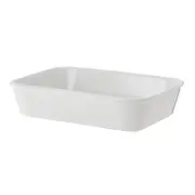 TRAVESSA REFRATÁRIA 25 CM X 17 CM THEVY - BRANCO/BRANCO - Foto 1