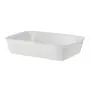 TRAVESSA REFRATÁRIA 25 CM X 17 CM THEVY - BRANCO/BRANCO - Foto 1