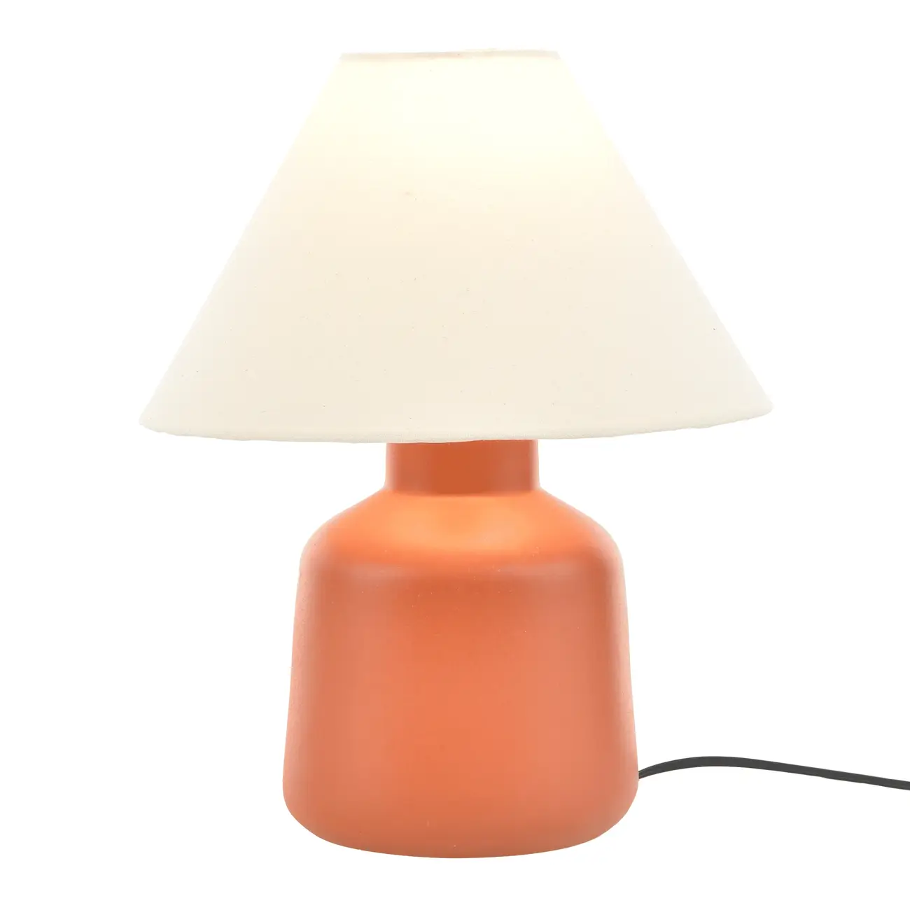 LUMINÁRIA DE MESA KERAMIK C/CUP A - TERRACOTA/PRETO - Foto 2