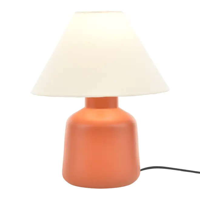 LUMINÁRIA DE MESA KERAMIK C/CUP A - TERRACOTA/PRETO - Foto 2
