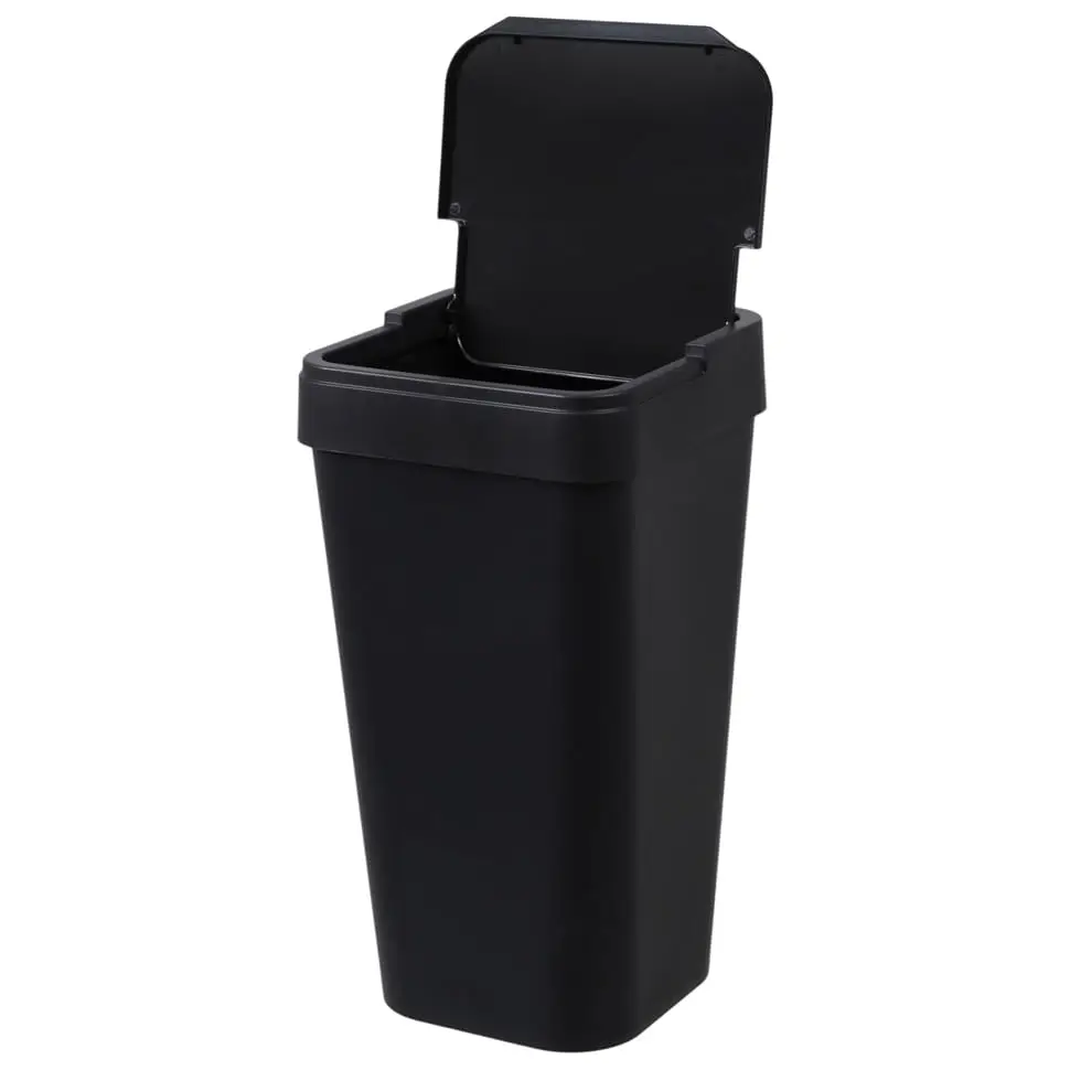 LIXEIRA 15 L FLAP - PRETO - Foto 4