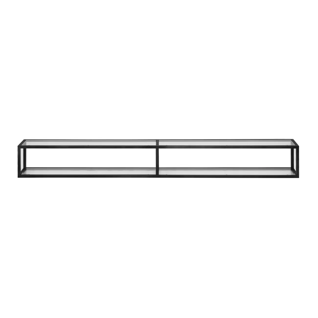 RACK SUSPENSO/NICHO 2,10 M X 21 CM GRAFF - GRAFITE MATTE FLOTADO/INCOLOR - Foto 1