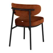CADEIRA DE JANTAR LOBBY - PRETO/TERRACOTA - Foto 4