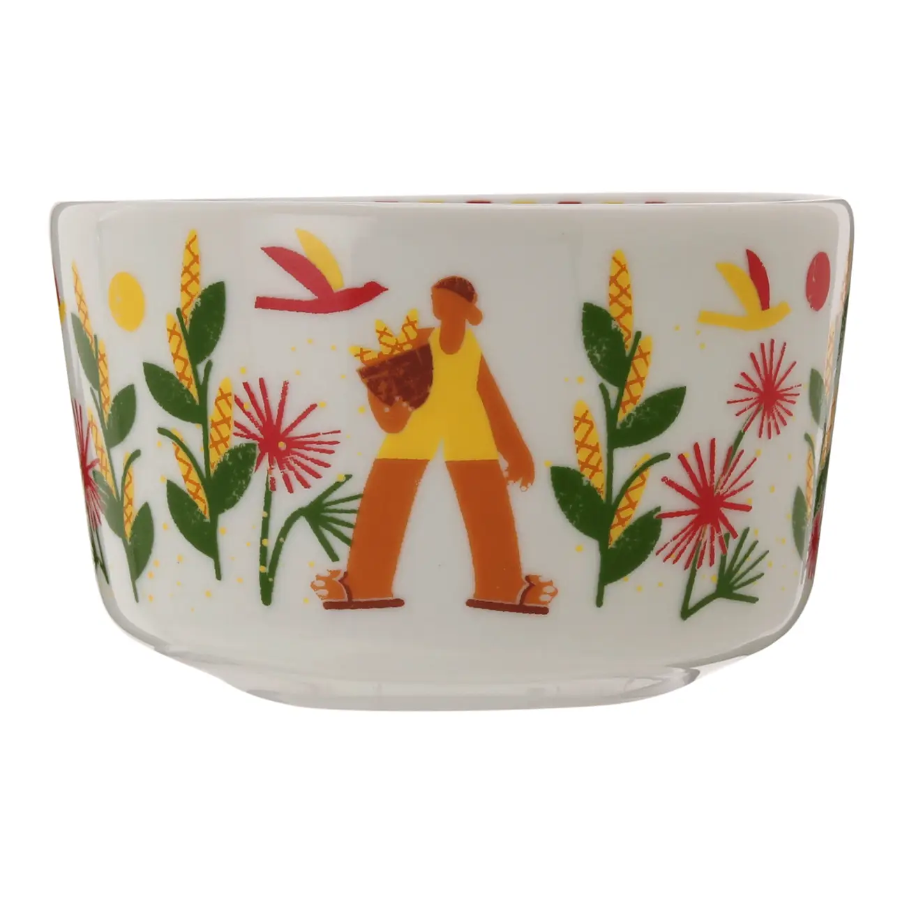 TIGELA 12 CM TEMPO DE COLHER - BRANCO/MULTICOR - Foto 1