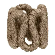 ARGOLA PARA GUARDANAPO CONJUNTO COM 2 PEÇAS ARABESCO - CAMELO - Foto 1