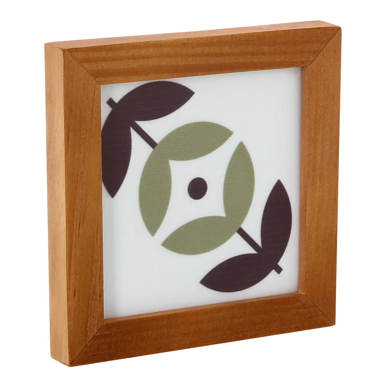 QUADRO 12 CM X 12 CM BLOOMBELOT MARIGUARA - NOZES/MUSGO - Foto 2