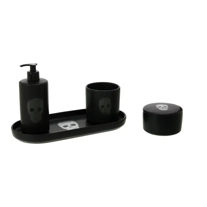 KIT BANCADA 4 PEÇAS CAVEIRA - PRETO - Foto 3