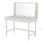 PENTEADEIRA COM ESPELHO 1,13 M X 55 CM REVEAL - BRANCO/PRATA - Foto 4