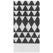 GUARDANAPO 39 CM X 39 CM PACOTE COM 20 PEÇAS NATUREZA - BRANCO/PRETO - Foto 2