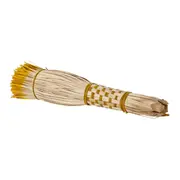 VASSOURA DECORATIVA ACARI - FIBRA CLARA/AMARELO - Foto 4
