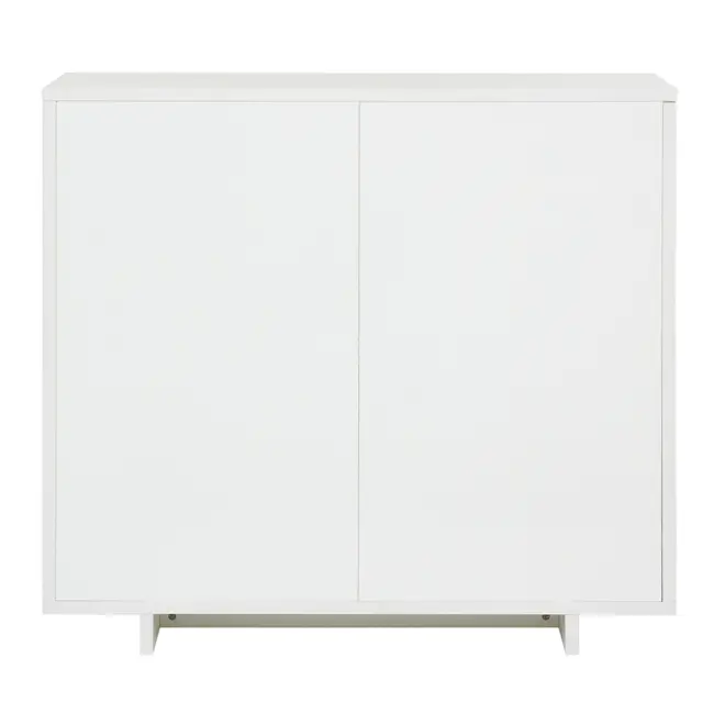 ARMÁRIO PARA ESCRITÓRIO MÉDIO 2 PORTAS ALETA - BRANCO/OAK TAMMI - Foto 9