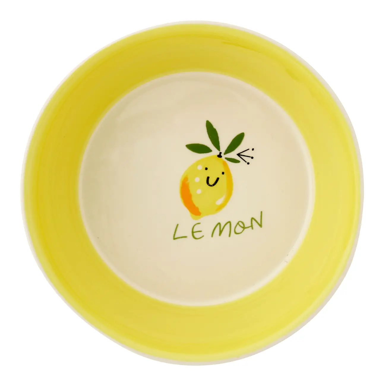 TIGELA 15 CM CÍTRICUS - AMARELO/BRANCO - Foto 1