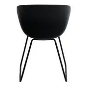 CADEIRA DE JANTAR COM BRAÇOS CONCA - PRETO/PRETO - Foto 5