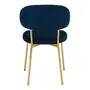 CADEIRA DE JANTAR DAISY - OURO/GALAXY BLUE - Foto 5