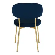 CADEIRA DE JANTAR DAISY - OURO/GALAXY BLUE - Foto 5