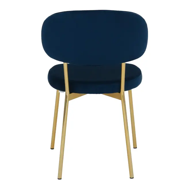 CADEIRA DE JANTAR DAISY - OURO/GALAXY BLUE - Foto 5