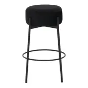 BANCO ALTO DAISY - PRETO/PRETO - Foto 2