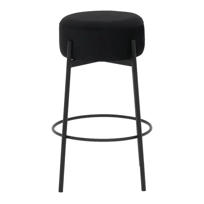 BANCO ALTO DAISY - PRETO/PRETO - Foto 2