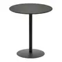 MESA LATERAL REDONDA 42 CM DART FIXY - PRETO - Foto 1