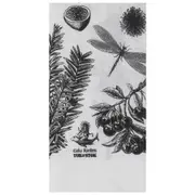 GUARDANAPO 39 CM X 39 CM PACOTE COM 20 PEÇAS NATUREZA - BRANCO/PRETO - Foto 1