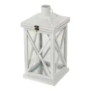 LANTERNA 40 CM LUEUR DE LUNE - BRANCO LAVADO - Foto 3