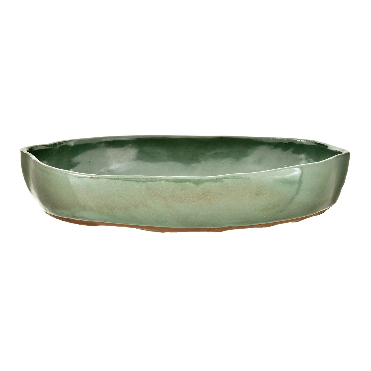 TRAVESSA OVAL 33 CM X 23 CM FOLHA - VERDE - Foto 2