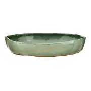 TRAVESSA OVAL 33 CM X 23 CM FOLHA - VERDE - Foto 2