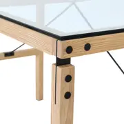 MESA 1,30 M X 75 CM PONTES - OAK FEEL/GRAFITE SATIN - Foto 7