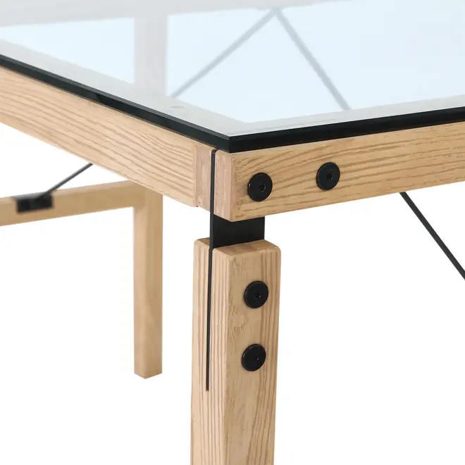 MESA 1,30 M X 75 CM PONTES - OAK FEEL/GRAFITE SATIN - Foto 7