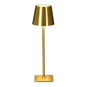 LUMINÁRIA DE MESA LED RECARREGÁVEL KROM - OURO - Foto 5