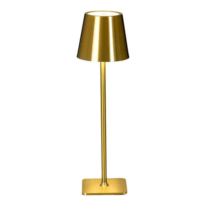 LUMINÁRIA DE MESA LED RECARREGÁVEL KROM - OURO - Foto 5