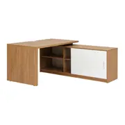 MESA COM BALCÃO 1 PORTA DE CORRER 1,80 M X 1,87 M BOSS - OAK TAMMI/BRANCO - Foto 4