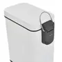 LIXEIRA COM PEDAL 5 L DURBAN - BRANCO/BRANCO - Foto 6