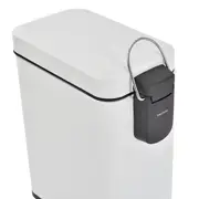 LIXEIRA COM PEDAL 5 L DURBAN - BRANCO/BRANCO - Foto 6