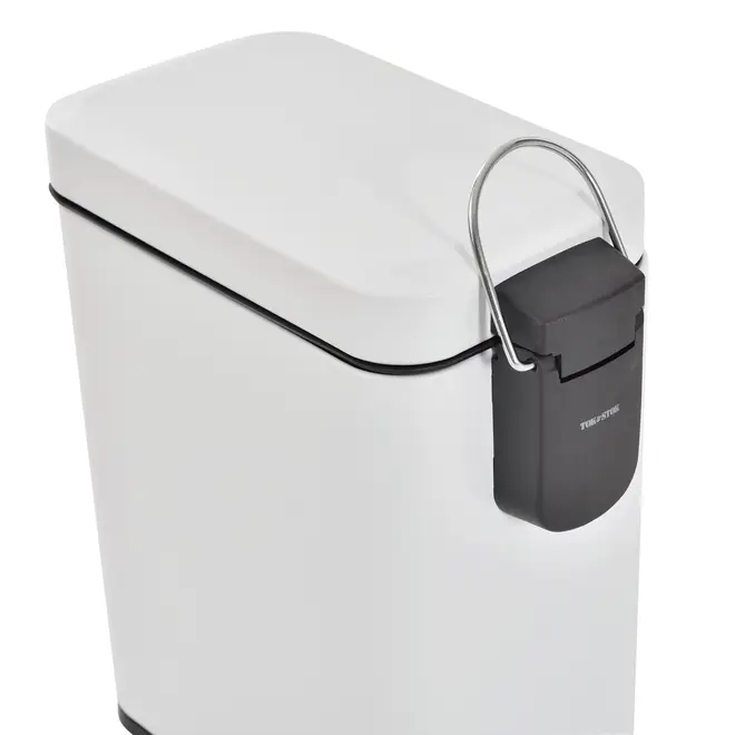 LIXEIRA COM PEDAL 5 L DURBAN - BRANCO/BRANCO - Foto 6