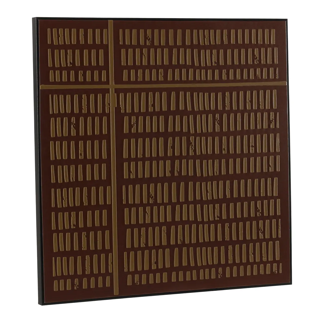QUADRO 80 CM X 80 CM VOLUMETRIC BROWN - MARROM/CANELA DO CEILÃO - Foto 2