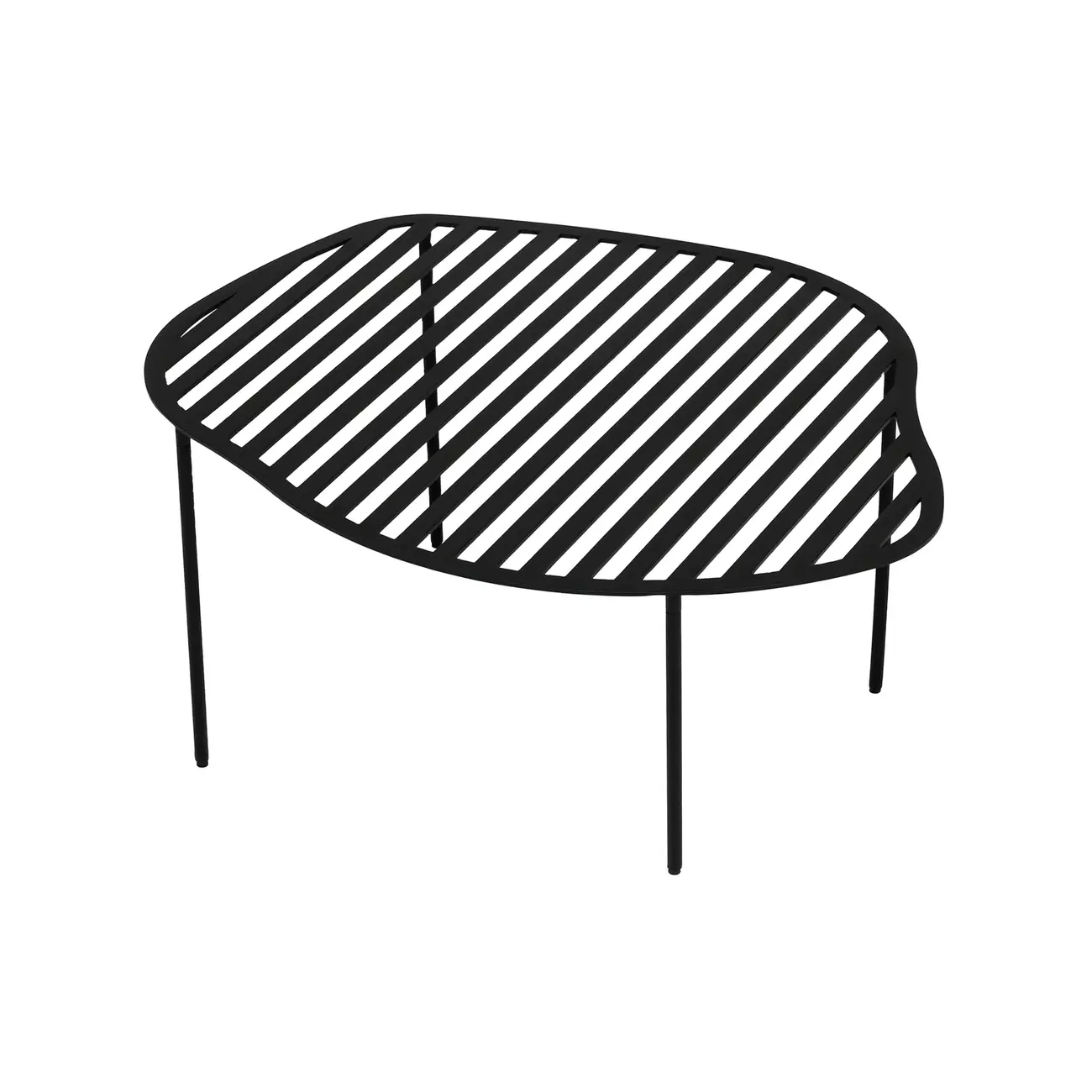 MESA DE CENTRO VAZADA 61 CM X 50 CM PINGO - PRETO - Foto 4
