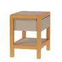 MESA DE CABECEIRA 1 GAVETA KANT - CAMELO/AMÊNDOA - Foto 12