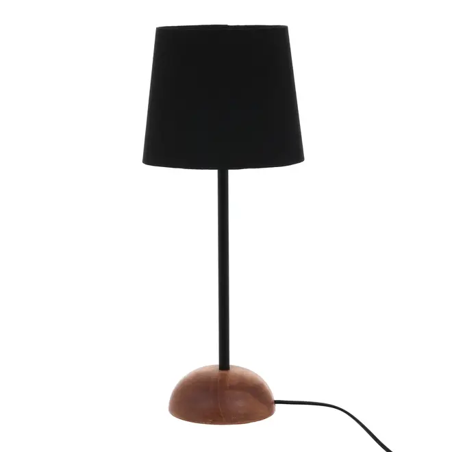 LUMINÁRIA DE MESA PILAR C/CUP B - NOZES/PRETO - Foto 2