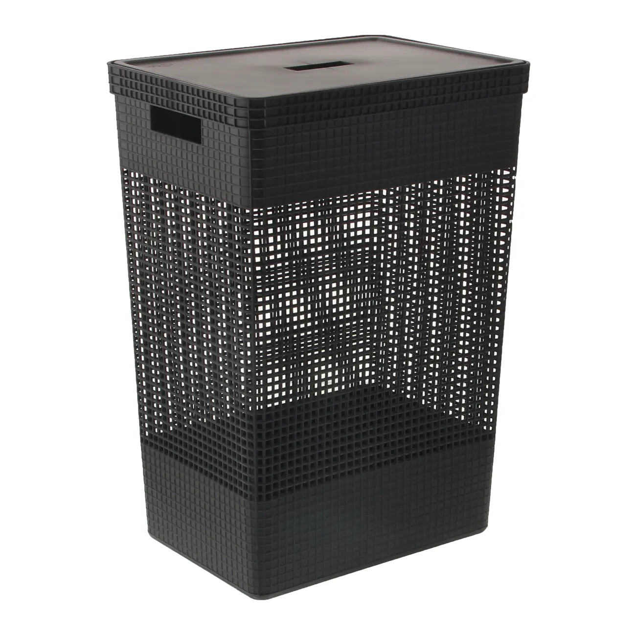 CESTO PARA ROUPAS GRID - PRETO - Foto 1