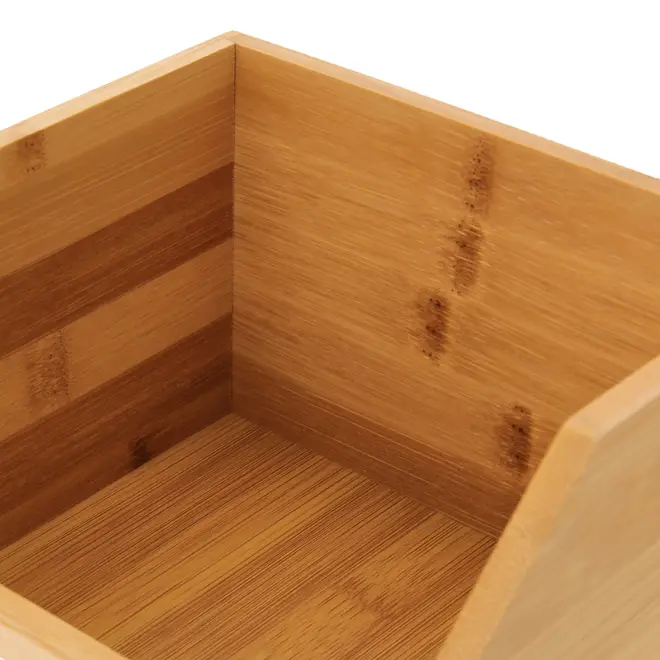 ORGANIZADOR EMPILHÁVEL 17 CM X 15 CM BAMBOO - BAMBU - Foto 7