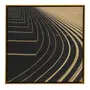 QUADRO 50 CM X 50 CM ORBIT GOLDEN - DOURADO/PRETO - Foto 1