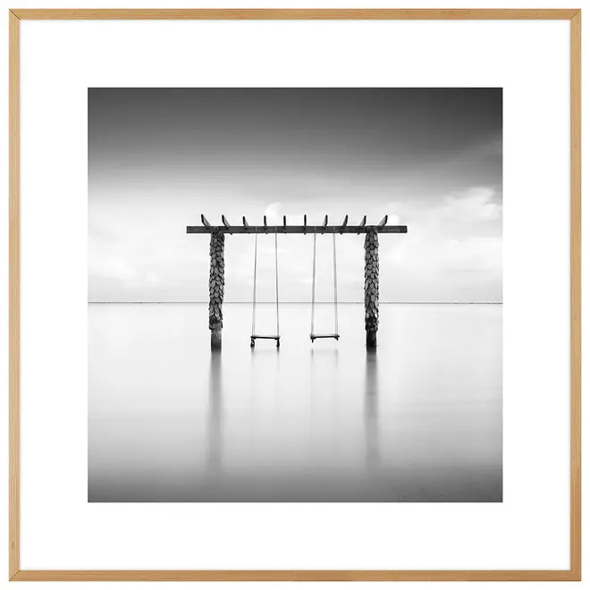 QUADRO SIGNS OF LIFE II 60 CM X 60 CM - CINZA/NOZES - Foto 1