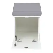LOCKER COM RODÍZIOS E 1 PORTA BASCULANTE ALETA - BRANCO/CINZA CLARO - Foto 6