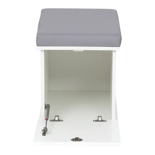 LOCKER COM RODÍZIOS E 1 PORTA BASCULANTE ALETA - BRANCO/CINZA CLARO - Foto 6