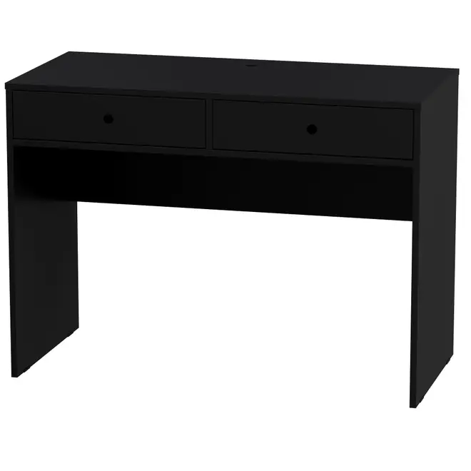 ESCRIVANINHA 2 GAVETAS 1,03 M X 51 CM PRATY - PRETO - Foto 14