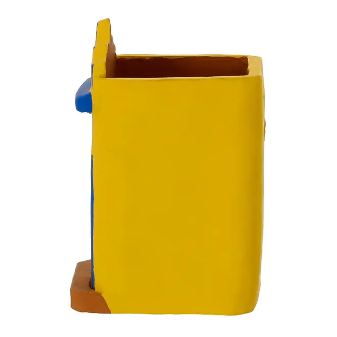 VASO DECORATIVO DE PAREDE III BEBERIBE - AMARELO/BRANCO - Foto 3
