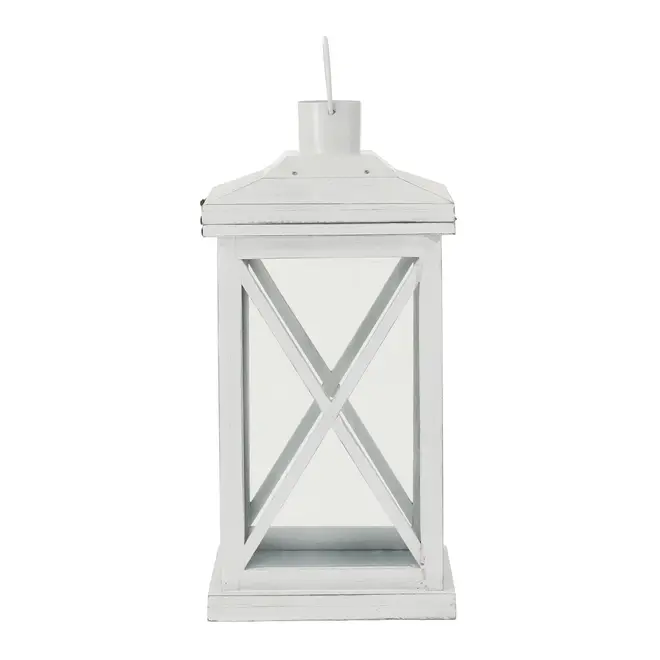 LANTERNA 40 CM LUEUR DE LUNE - BRANCO LAVADO - Foto 5